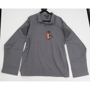 5.11 Tactical Rapid Assault Shirt Men 2XL Storm Grey Vent-Tac Quarter Zip